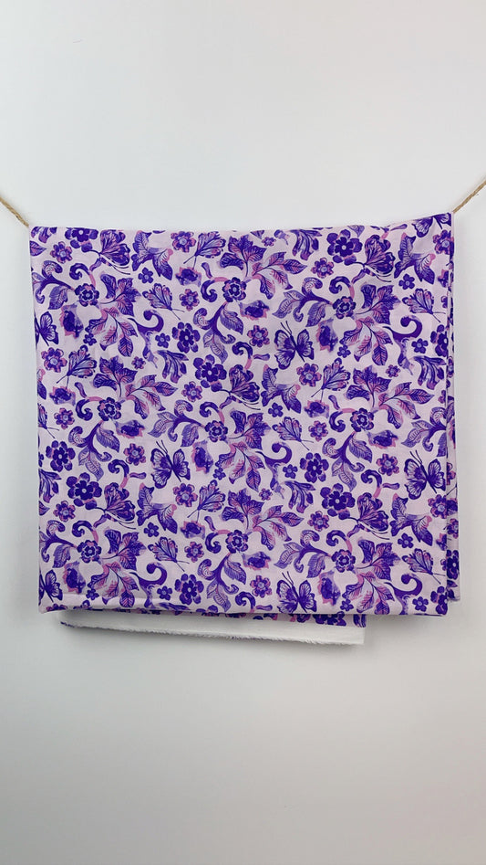 Custom Printed Fabric | Lilac Butterflies | The Modern Fabrics