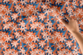 Sweet Lilies Fabric Orange | The Modern Fabrics