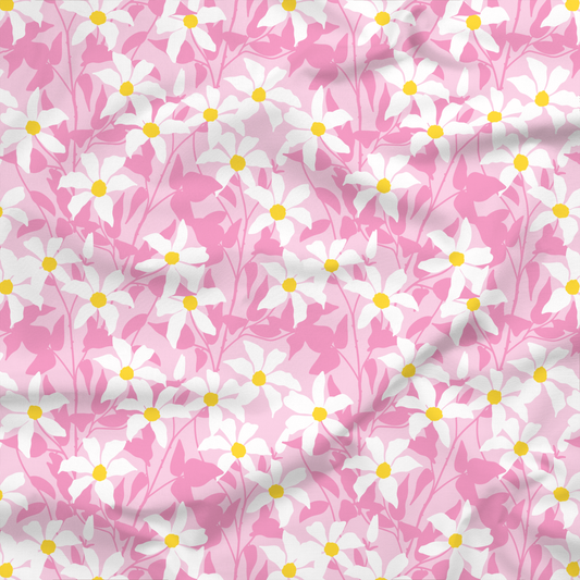 Sweet Lilies Fabric Pink | The Modern Fabrics