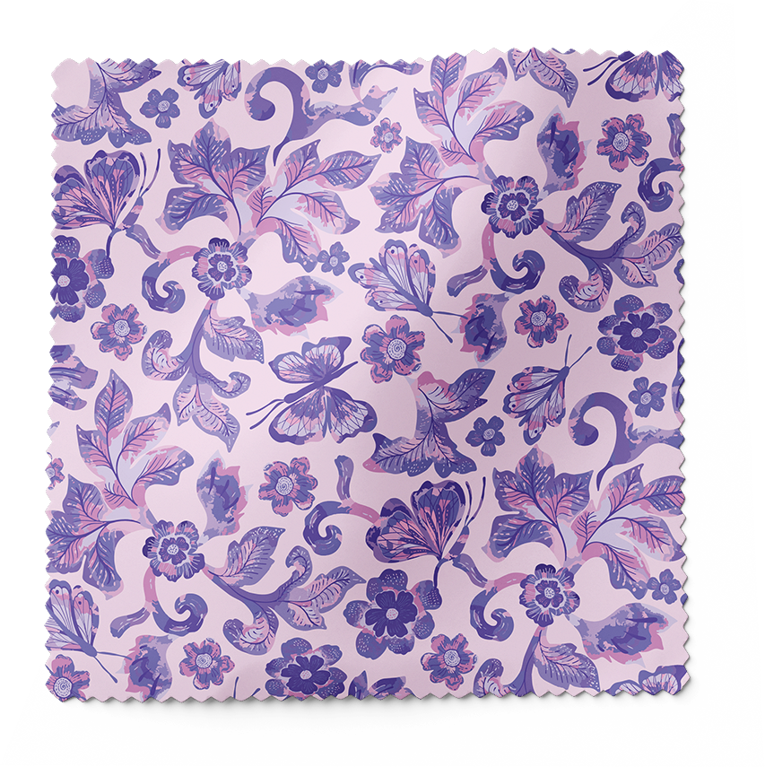 Custom Printed Fabric | Lilac Butterflies | The Modern Fabrics